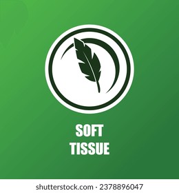 soft tissue feeling logo. ecological soft symbol