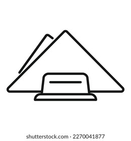 Soft tissue icon outline vector. Hand textile. Cotton stack