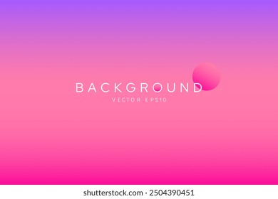 Soft tone summer pink purple gradient background color transition vector design