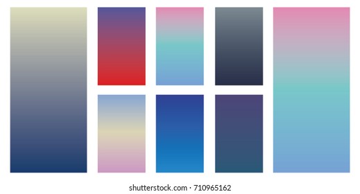 Soft tosca blue red grey color gradients. Modern screen vector design for mobile app