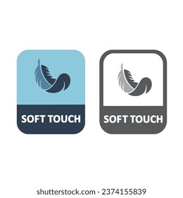 Soft touch logo badge design. Suitable for product label.