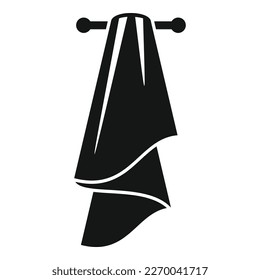 Soft towel icon simple vector. Tissue fabric. Clean cloth