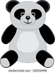 Soft Toy Panda Bear Drawing Stock Vector (Royalty Free) 520550998 ...