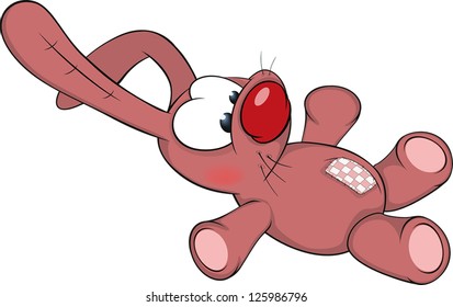 Soft toy a rabbit