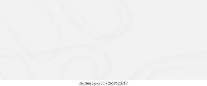 Soft translucent light gray curves overlap on a clean white minimal background