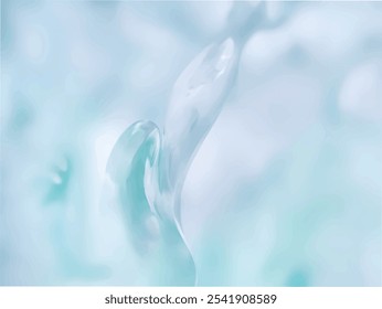 um fundo abstrato de textura líquida suave, transparente e em tons azuis