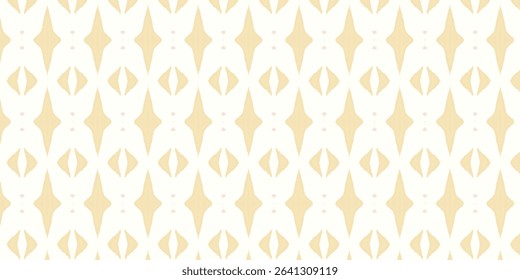 Soft tribal seamless pattern in beige and pastel yellow, creating a warm and minimal ethnic feel. Ideal for boho home decor.