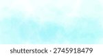 Soft turquoise watercolor effect background. Teal watercolour gradient texture. Light mint blurred paint splashes wallpaper for birthday or wedding design. Vector light blue green color backdrop