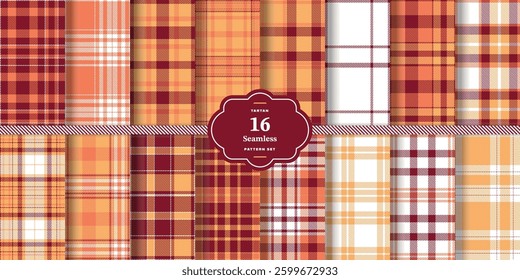 Soft Vanilla Seamless Tartan with Pale Cream accents Textile Design