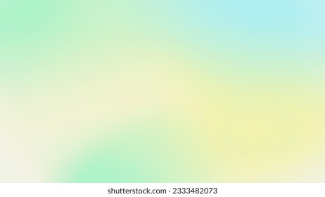 Стоковое векторное изображение: Soft Vector Gradient Background In Light Green and Yellow Pastel Colors.