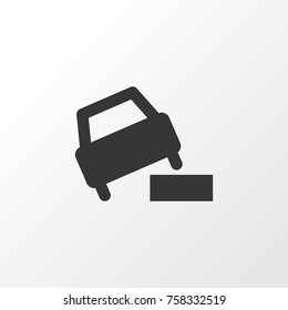 Soft Verges Icon Symbol. Premium Quality Isolated Vehicle Element In Trendy Style.