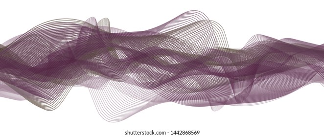 Soft Violet digital Sound Wave on technology Background and earthquake wave diagram concept,design for music studio and science,Vector Illustration.