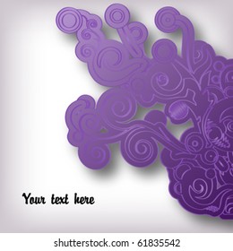 Soft violet grunge background with shadow