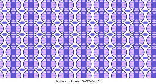 Soft Violet and Pink Seamless Abstract Oval Pattern