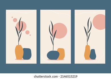 Colección de diseño de boho de arte de pared suave