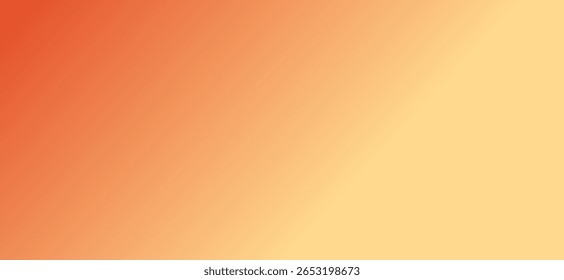 Um fundo de gradiente diagonal suave e quente que muda de laranja avermelhado para amarelo pálido.