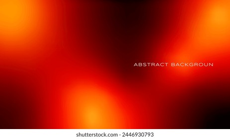 Soft warm gradient background. Abstract Background with a blurred, fluid dark red, orange hue. A fresh, modern template for your design projects, banners, and posters. Vector thermographic backdrop