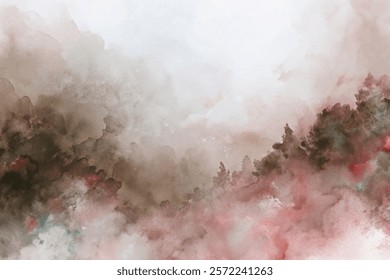 Soft watercolor background, abstract nature scene, muted colors, artistic texture, serene landscape, calming atmosphere.