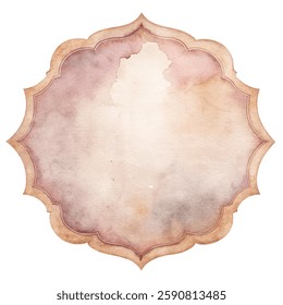 Soft watercolor background, elegant frame design, subtle pastel tones, ideal for invitations, artistic projects, and branding.