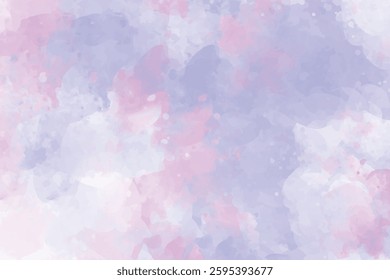 Soft watercolor background with pastel purple, pink, and white tones. Abstract artistic texture, perfect for invitations, cards, websites, or creative designs.