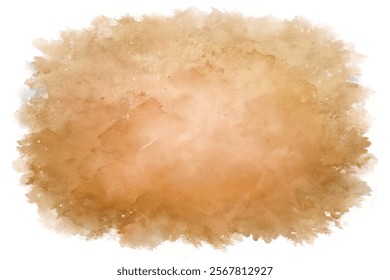 Soft watercolor background, warm earthy tones, artistic texture, ideal for design projects, versatile backdrop.