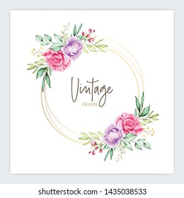 soft watercolor roses wedding invitation card se