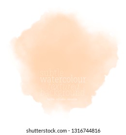 soft watercolor splash. blush stain on white background. eps 8