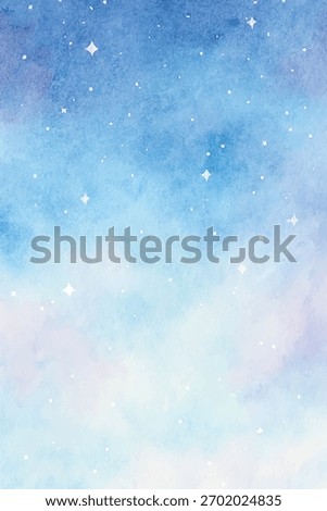 soft watercolor starry sky background