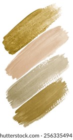 Soft watercolor swatches, earthy color palette, artistic brush strokes, modern design elements, versatile background use.