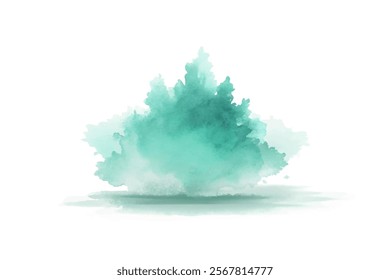 Soft watercolor texture, abstract green shapes, artistic background design, serene nature elements, calming aesthetic.