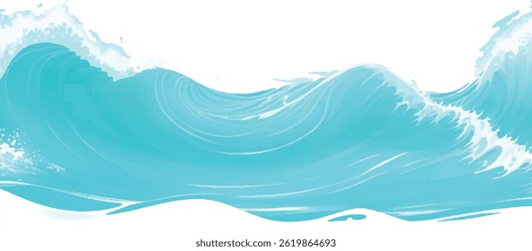 Soft watercolor wave background with pastel blue and green gradients. Perfect for spa branding, social media graphics, and serene designs.
