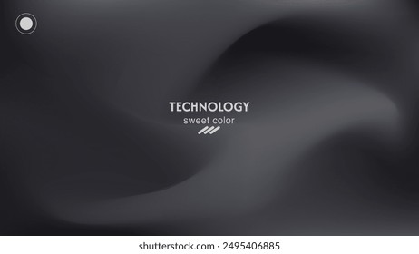 Soft wave abstract background, minimalist black and white colors. eps 10