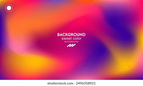 Soft wave background, abstract gradient red, purple, orange and pink. Minimalist pastel colors