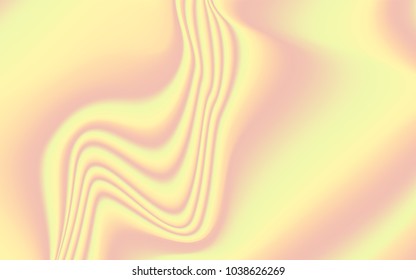 Soft Wavy Background in Pink, Yellow and Green Colors. Minimal Abstract Texture in Pastel Design. Trendy Holography for your Project Design Placards, Posters, Banners, Presentation, Brochure, Cover.