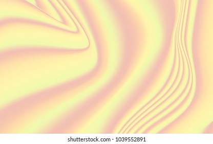 Soft Wavy Background in Pink, Yellow and Green Colors. Minimal Abstract Texture in Pastel Design. Trendy Holography for your Project Design Placards, Posters, Banners, Presentation, Brochure, Cover.