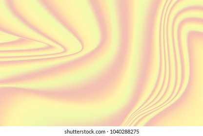 Soft Wavy Background in Pink, Yellow and Green Colors. Minimal Abstract Texture in Pastel Design. Trendy Holography for your Project Design Placards, Posters, Banners, Presentation, Brochure, Cover.