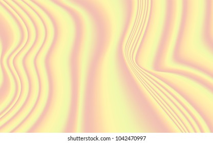 Soft Wavy Background in Pink, Yellow and Green Colors. Minimal Abstract Texture in Pastel Design. Trendy Holography for your Project Design Placards, Posters, Banners, Presentation, Brochure, Cover.