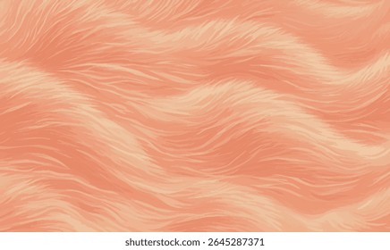 Soft wavy fur in peach tones, smooth and delicate texture. Ideal for cozy designs, fabric patterns, backgrounds, and stylish visuals. Gentle, aesthetic, and warm to the eye.