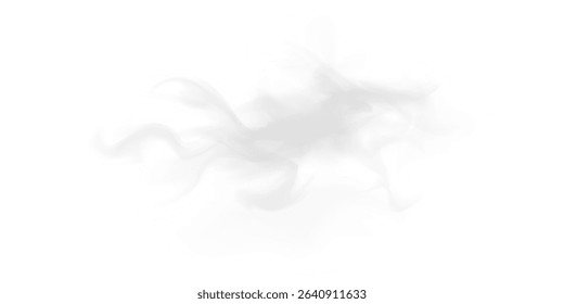 Soft Wavy Smoke Texture with Transparent Background for Vapor, Incense or Dreamy Visual FX