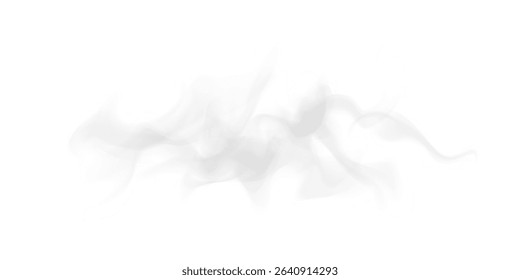 Soft Wavy Smoke Texture with Transparent Background for Vapor, Incense or Dreamy Visual FX