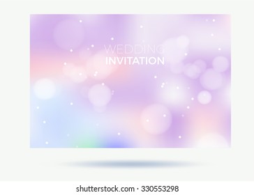 soft wedding invitation