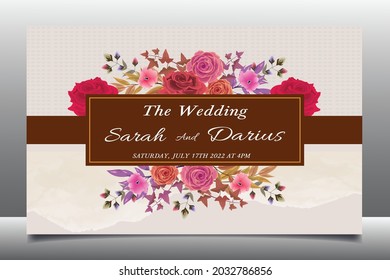 soft wedding invitation rose flower and floral 