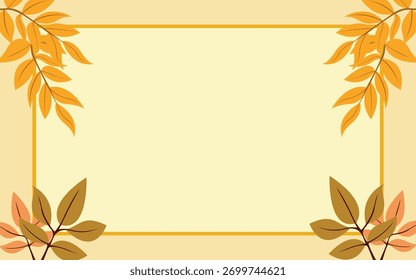 Soft Whispers of Autumn Time Frame Background