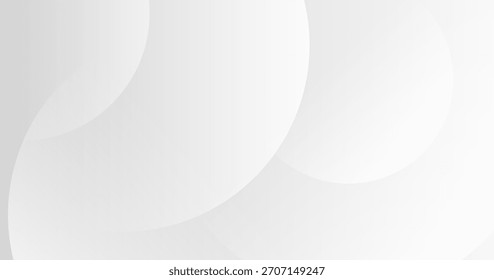 Soft white abstract background with flowing curved wave shapes.
