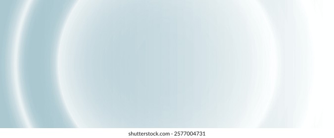 Soft white background with a smooth gradient texture. The white background features subtle circular patterns, creating a serene atmosphere. Gradient neon background vector. Blue background.