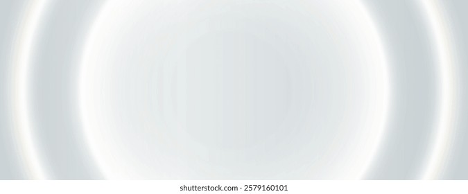 Soft white background with a smooth texture. The white background features subtle circular gradients, creating a calming white ambiance. Gradient neon background vector. White background.