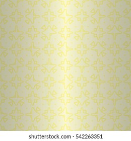 Soft white fancy seamless pattern in carpet style. Clean puzzle repeatable backdrop.