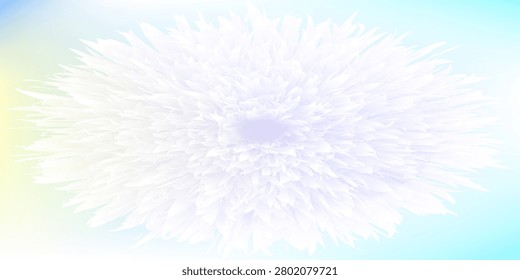 Soft white flower bloom captured in dreamy pastel light, showcasing delicate layered petals and a serene, airy mood. Ideal for floral, nature, spa, and wellness design projects and backgrounds.
