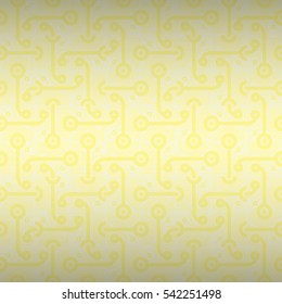 Soft white geometrical seamless pattern in primitive style. Actual motif. Bright, symmetrical design for fabric, banner, carpet or other purpose. Clean mosaic repeatable backdrop.