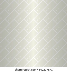 Soft white geometrical seamless pattern in spiral style. Bright, graphical design for wallpaper, packing-paper, surface or other purpose. Modern texture. Vector background.